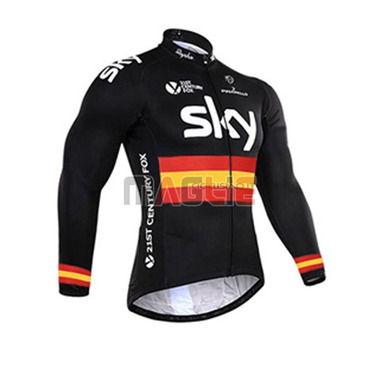 Maglia Sky manica lunga 2016 nero e giallo